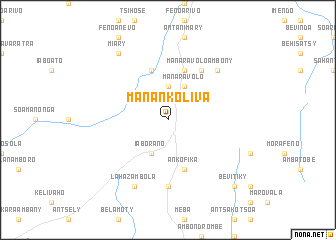 map of Manankoliva