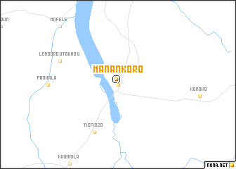 map of Manankoro