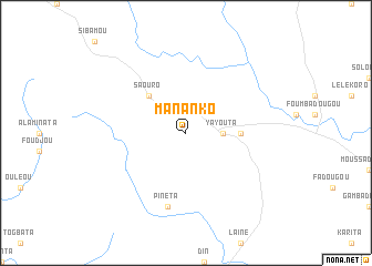 map of Mananko