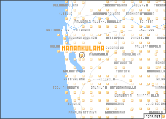 map of Manankulama