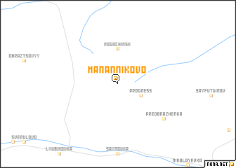 map of Manannikovo