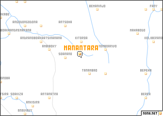 map of Manantara
