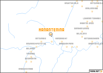 map of Manantenina