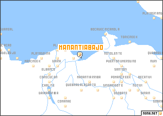 map of Manantí Abajo