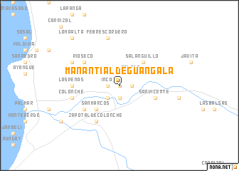 map of Manantial de Guangala
