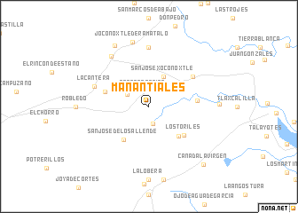 map of Manantiales