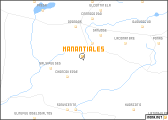 map of Manantiales