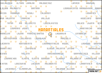 map of Manantiales