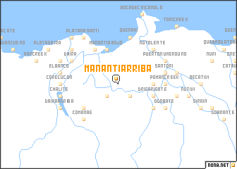 map of Manantí Arriba
