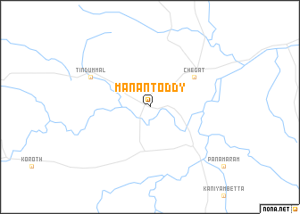 map of Mānantoddy