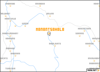 map of Manantsahala