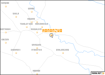 map of Mananzwa