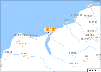 map of Manan