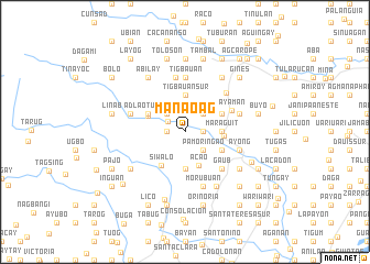 map of Manaoag