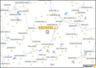 map of Mānapalli