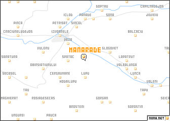 map of Mănărade