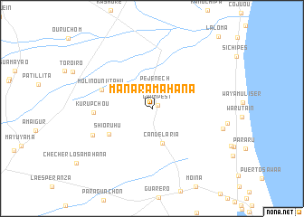 map of Mañaramahana