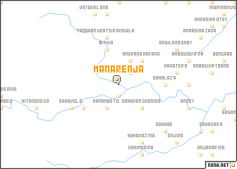 map of Manarenja