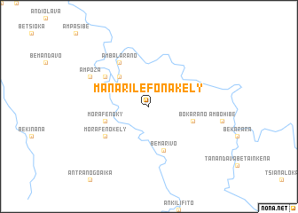 map of Manarilefonakely