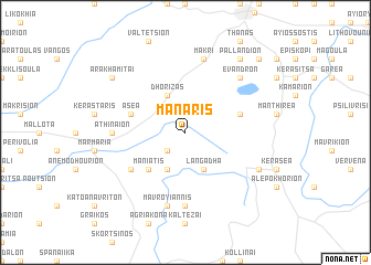 map of Mánaris