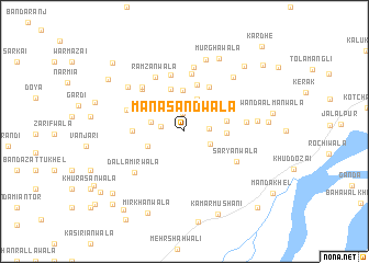 map of Māna Sāndwāla