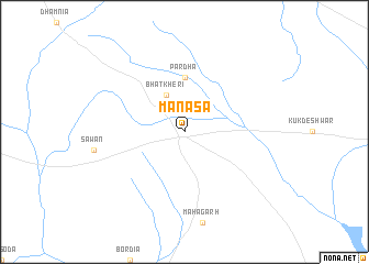 map of Manāsa