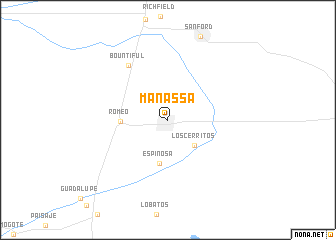 map of Manassa