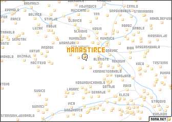 map of Manastirce