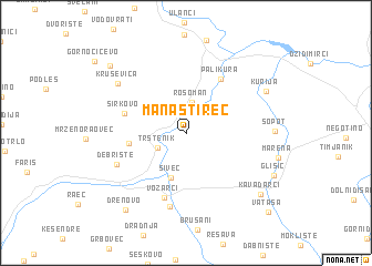 map of Manastirec