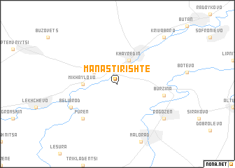 map of Manastirishte