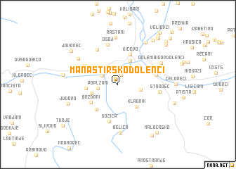 map of Manastirsko Dolenci