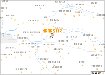 map of Manastir