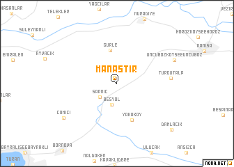 map of Manastır