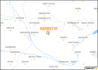 map of Manastir