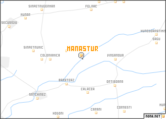 map of Mănăştur