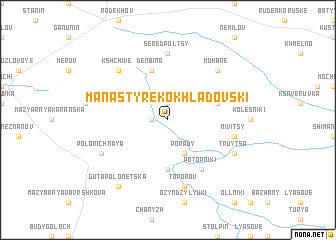 map of Manastyrëk Okhladovski