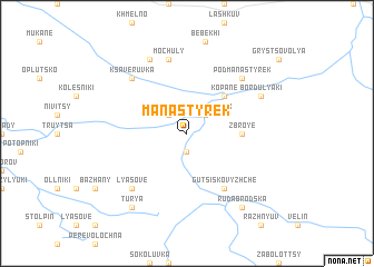 map of Manastyrëk