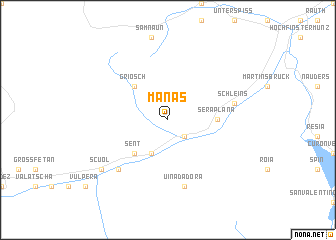 Manas (Switzerland) map - nona.net