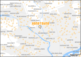 map of Manatawna