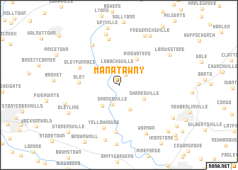 map of Manatawny