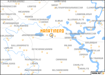 map of Manatinero