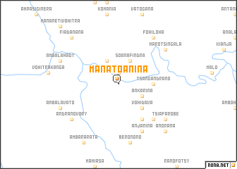 map of Manatoanina