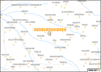 map of Manāvand Mīāneh