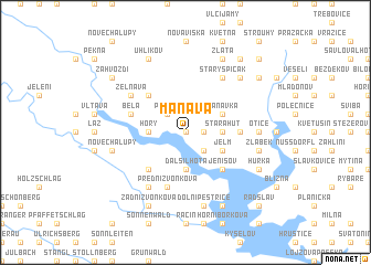 map of Maňava