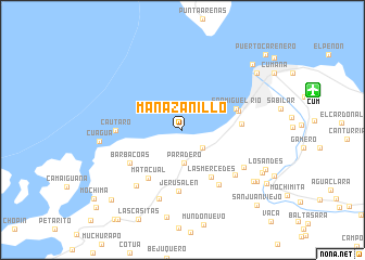 map of Manazanillo