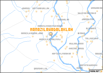 map of Manāzil ‘Awād Āl ‘Aklah