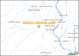 map of Manāzil Ḩasan Āl Jabr