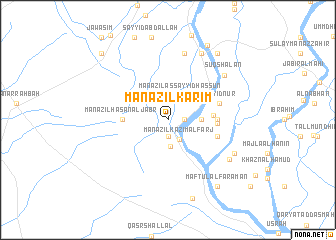 map of Manāzil Karīm