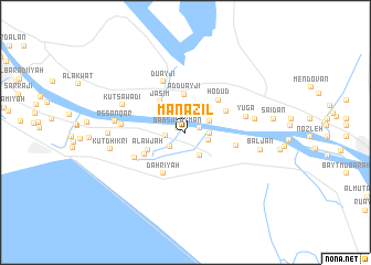 map of Manāzil