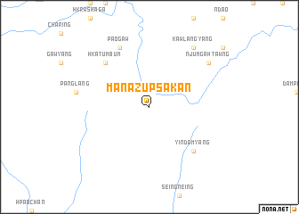 map of Manazup Sakān